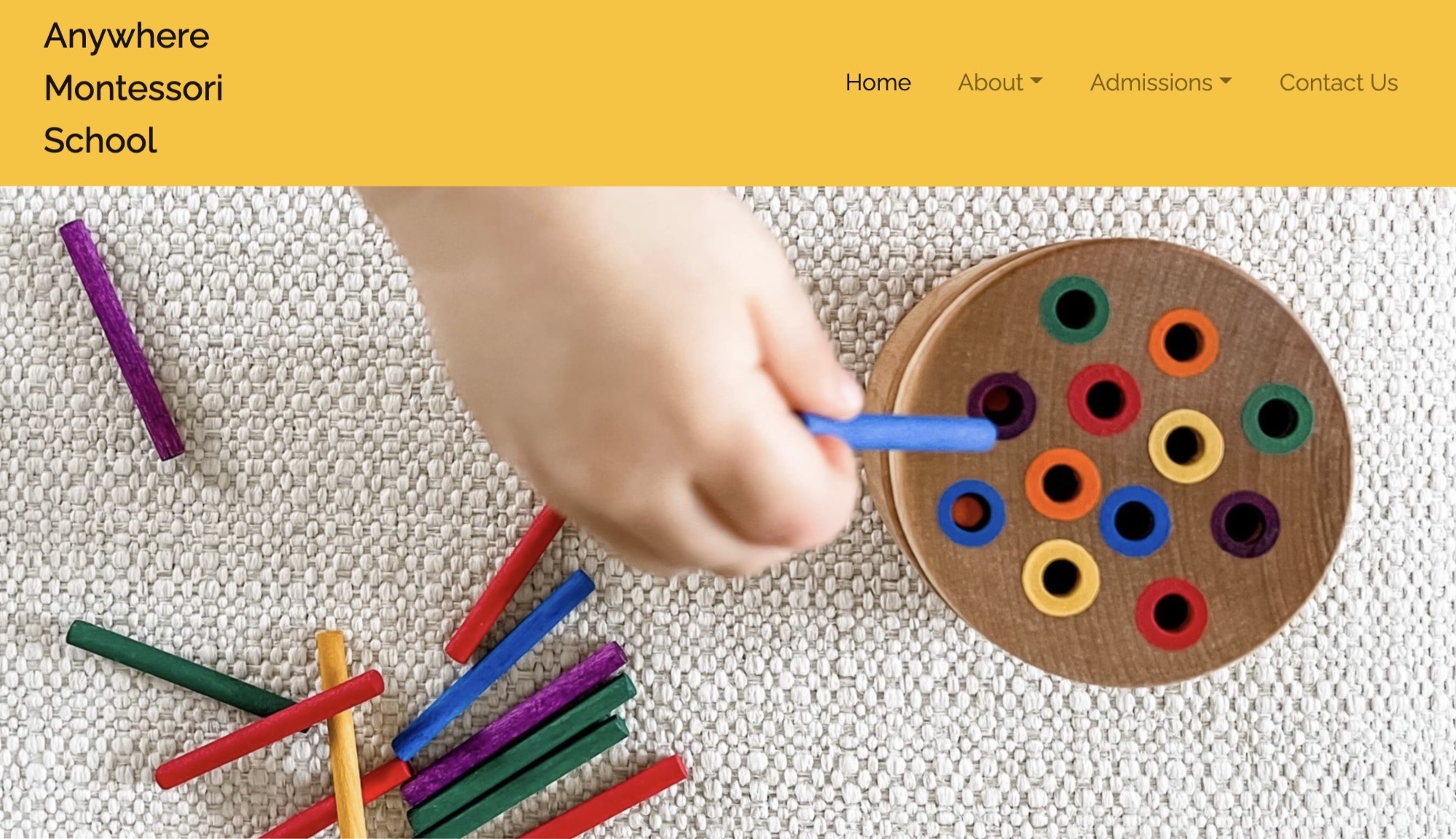 Anywhere Montessori School Webpage